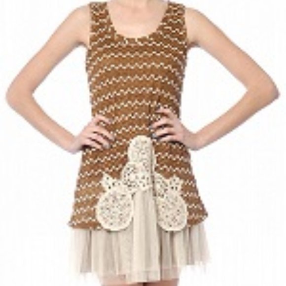 RYU SLEEVELESS DRESS W/TULLE BOTTOM - Picture 3 of 5